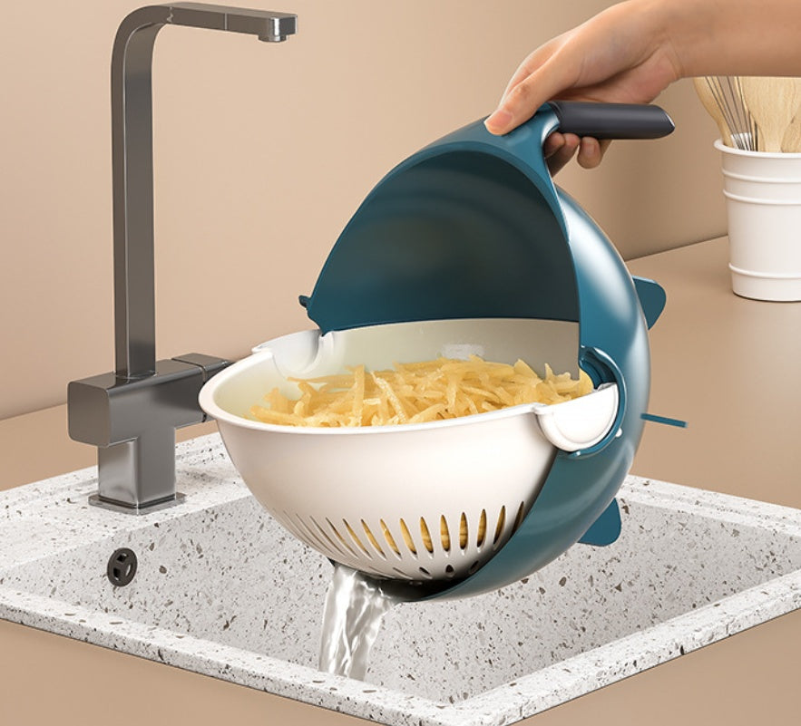 9-i-1 Grönsaksskär- och Avloppskorg