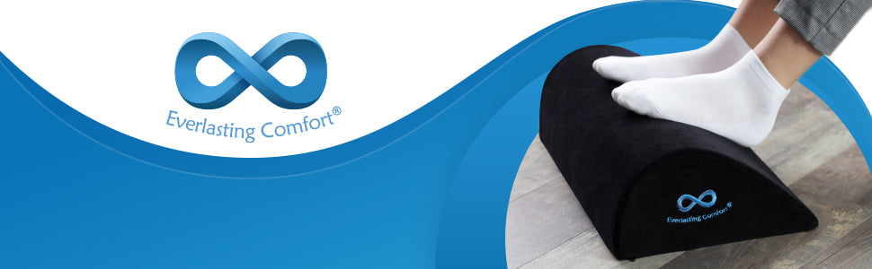 Everlasting Comfort Fotstöd för Skrivbord – Minnesskumskudde för Kontor, Spel och Hemmakontor