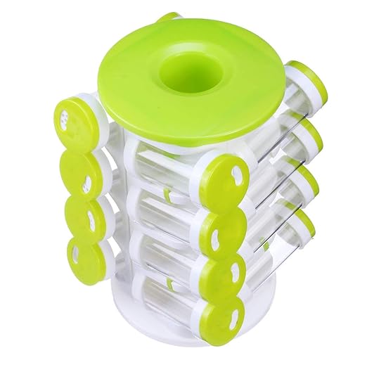 360° Roterande Kryddställ – 16 Burkar för Elegant Kök!