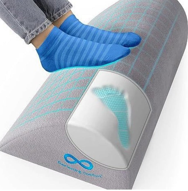 Everlasting Comfort Fotstöd för Skrivbord – Minnesskumskudde för Kontor, Spel och Hemmakontor