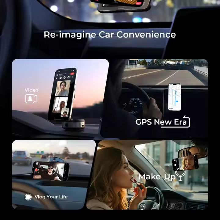 LISEN Elektrisk Vakuum Sugkopps Magnetisk Mobilhållare