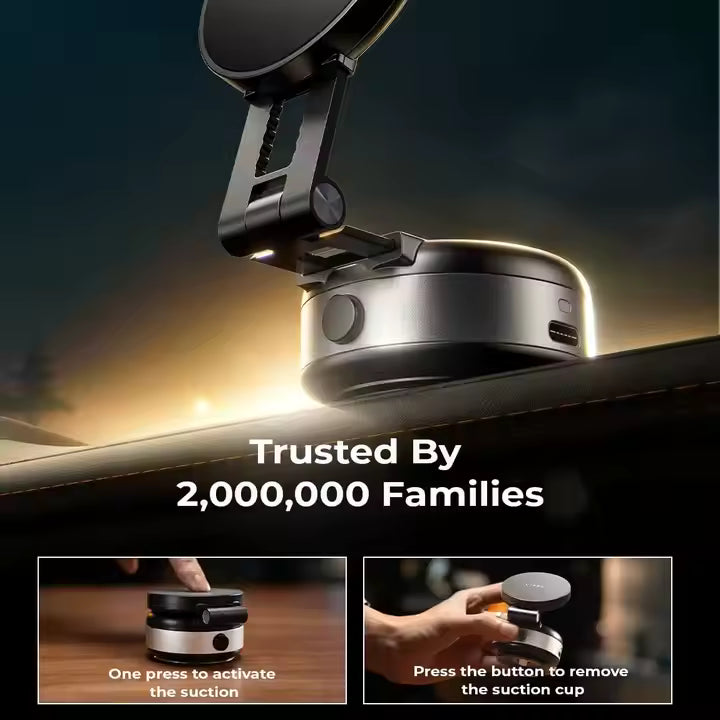 LISEN Elektrisk Vakuum Sugkopps Magnetisk Mobilhållare