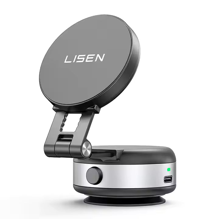 LISEN Elektrisk Vakuum Sugkopps Magnetisk Mobilhållare